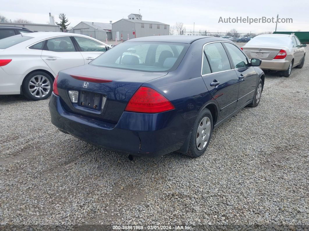 2007 Honda Accord 2.4 Lx Blue vin: 1HGCM564X7A069549