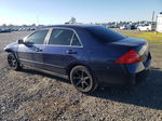 2007 Honda Accord Lx Синий vin: 1HGCM564X7A069972