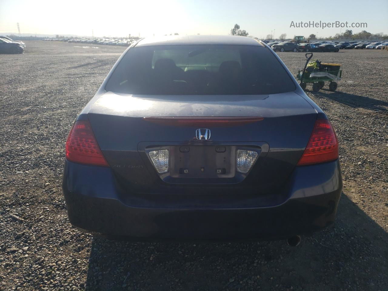 2007 Honda Accord Lx Blue vin: 1HGCM564X7A069972