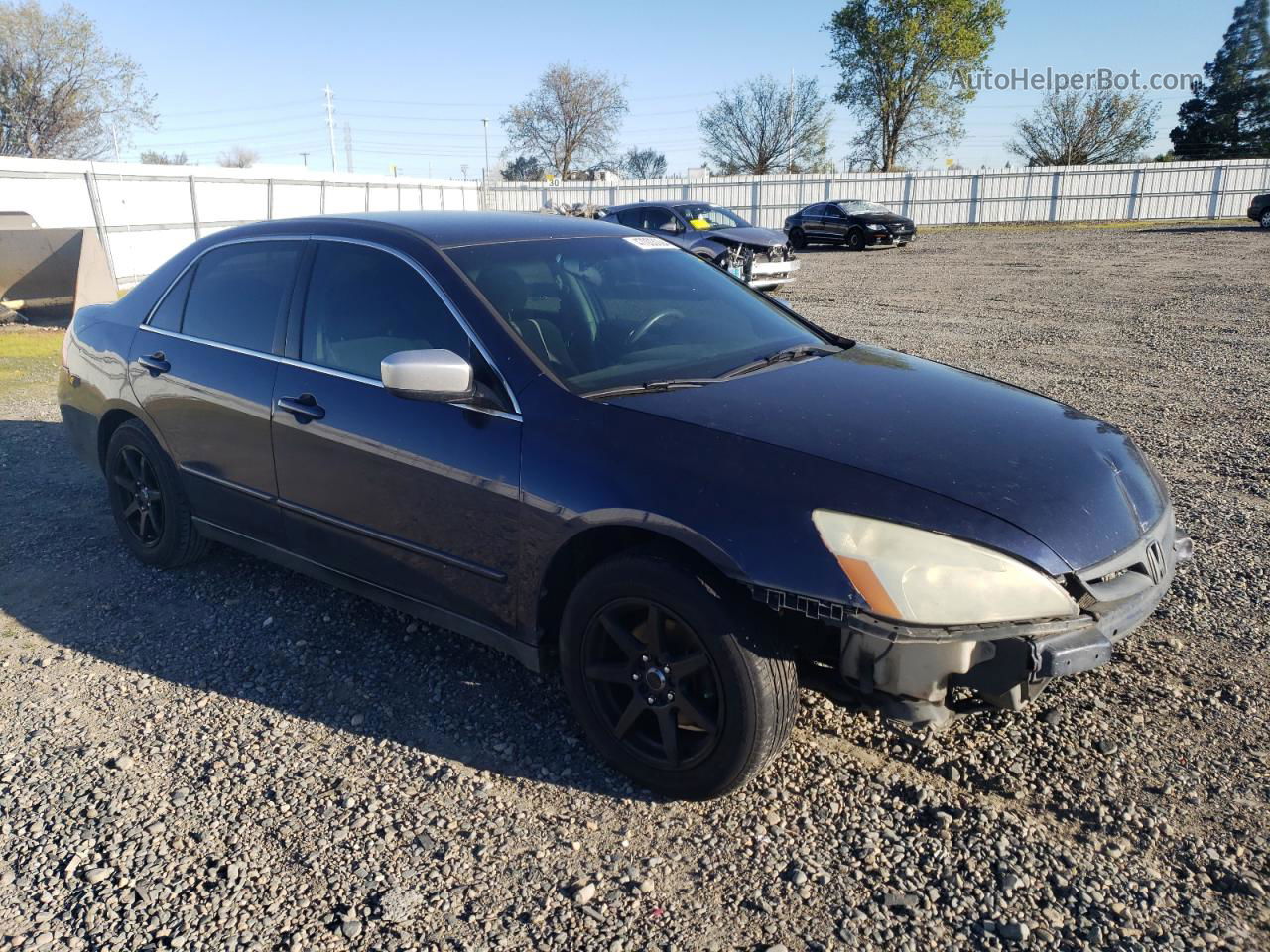 2007 Honda Accord Lx Blue vin: 1HGCM564X7A069972