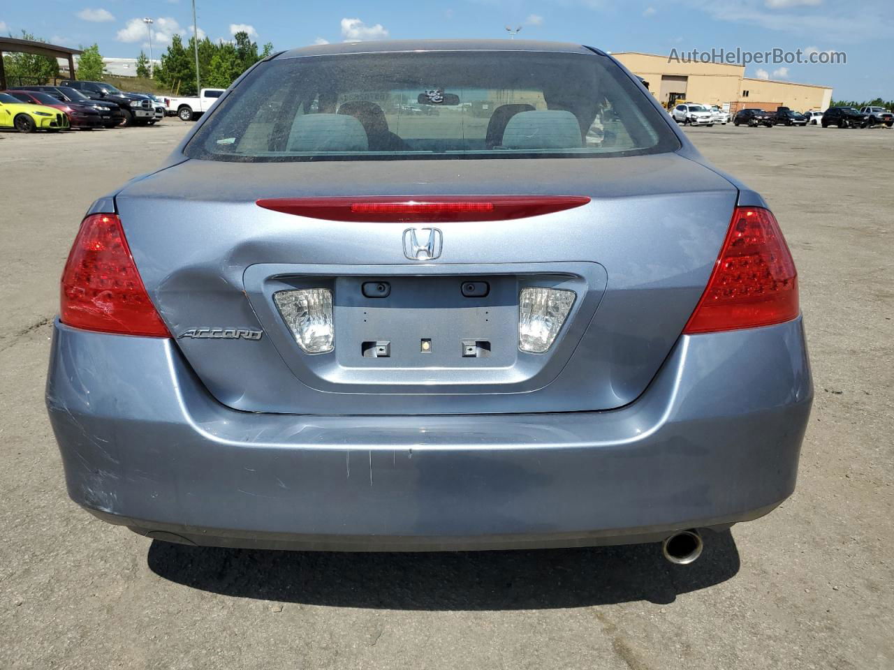 2007 Honda Accord Lx Blue vin: 1HGCM564X7A074010