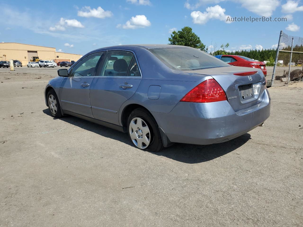 2007 Honda Accord Lx Blue vin: 1HGCM564X7A074010