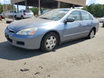 2007 Honda Accord Lx Blue vin: 1HGCM564X7A074010