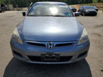 2007 Honda Accord Lx Blue vin: 1HGCM564X7A074010