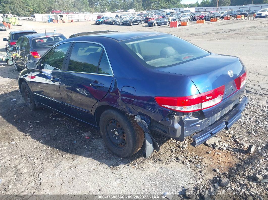 2003 Honda Accord Sdn Ex Dark Blue vin: 1HGCM56623A093873