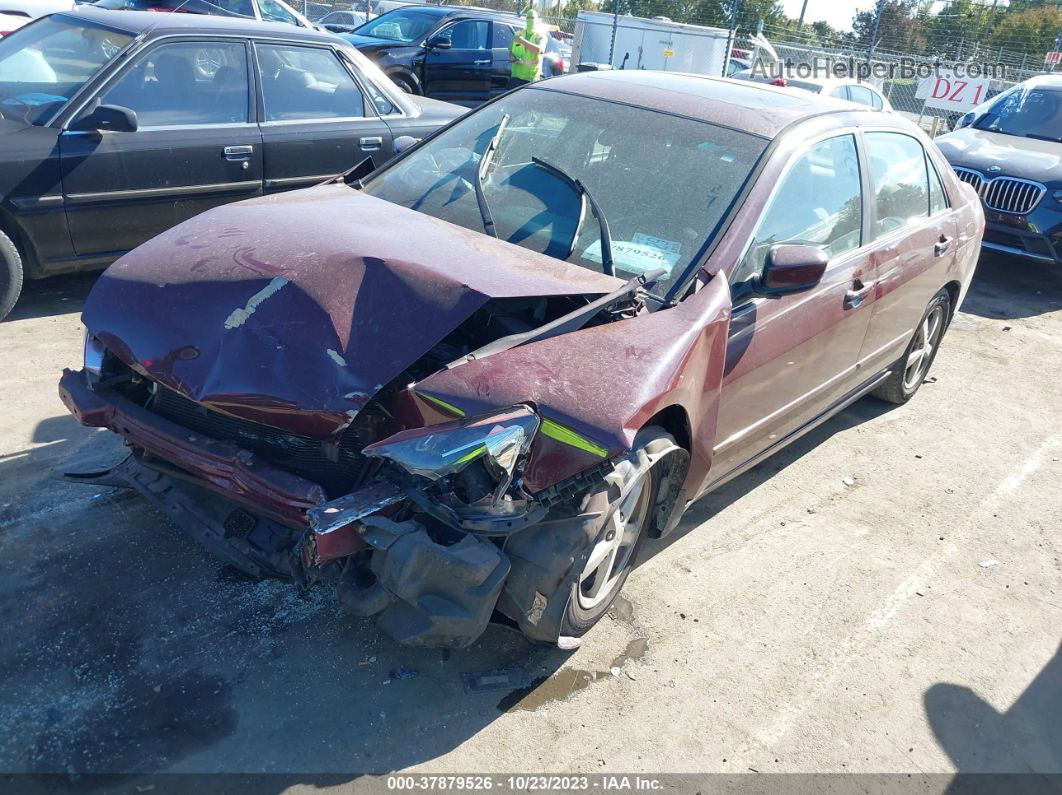 2003 Honda Accord Sdn Ex Maroon vin: 1HGCM56693A082031