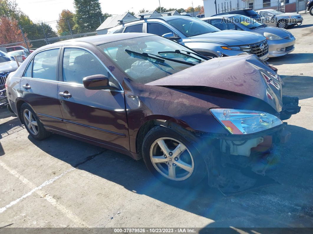 2003 Honda Accord Sdn Ex Maroon vin: 1HGCM56693A082031