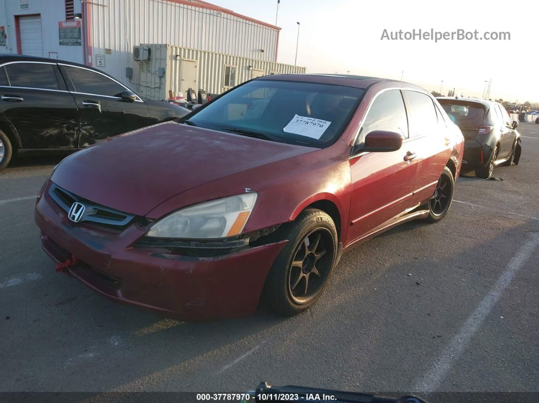 2005 Honda Accord Sdn Ex/ex-l With Navi Burgundy vin: 1HGCM56705A087100