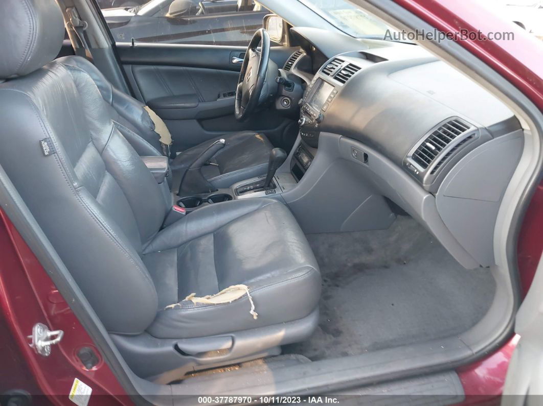 2005 Honda Accord Sdn Ex/ex-l With Navi Burgundy vin: 1HGCM56705A087100