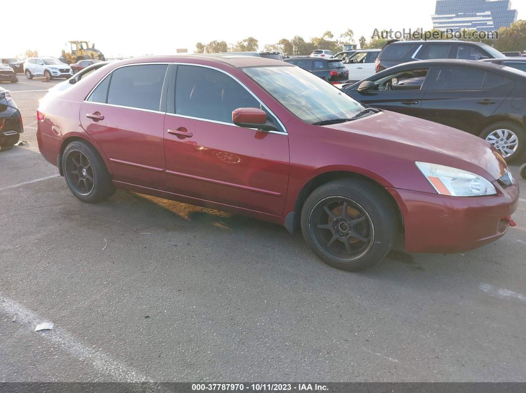 2005 Honda Accord Sdn Ex/ex-l With Navi Burgundy vin: 1HGCM56705A087100