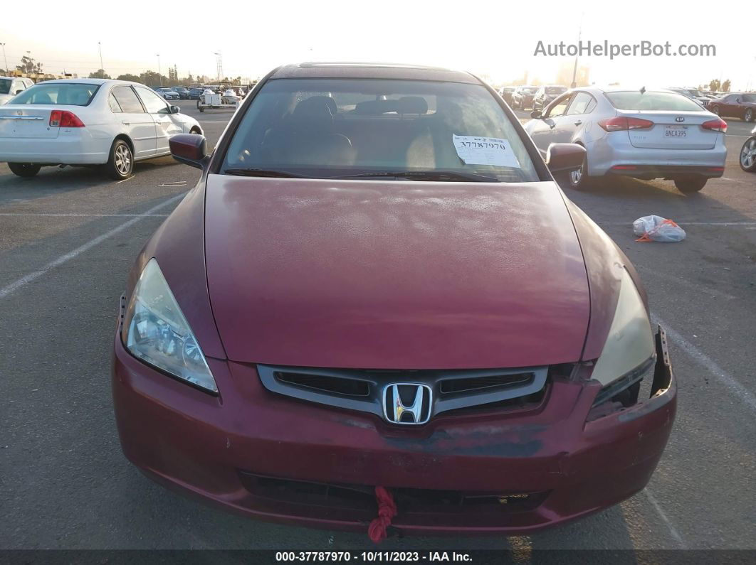 2005 Honda Accord Sdn Ex/ex-l With Navi Burgundy vin: 1HGCM56705A087100