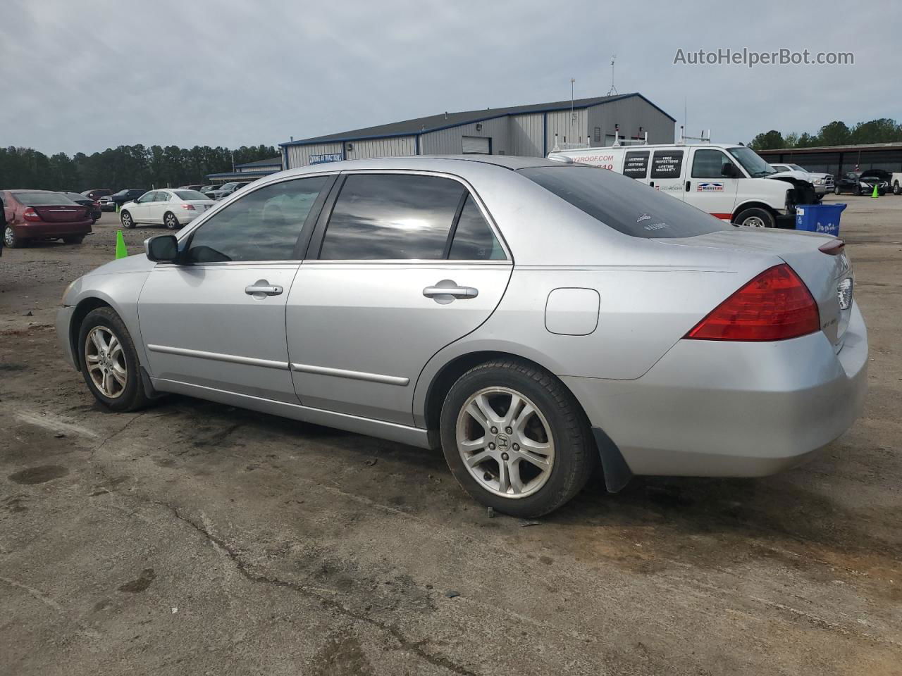 2007 Honda Accord Ex Серебряный vin: 1HGCM56707A051135