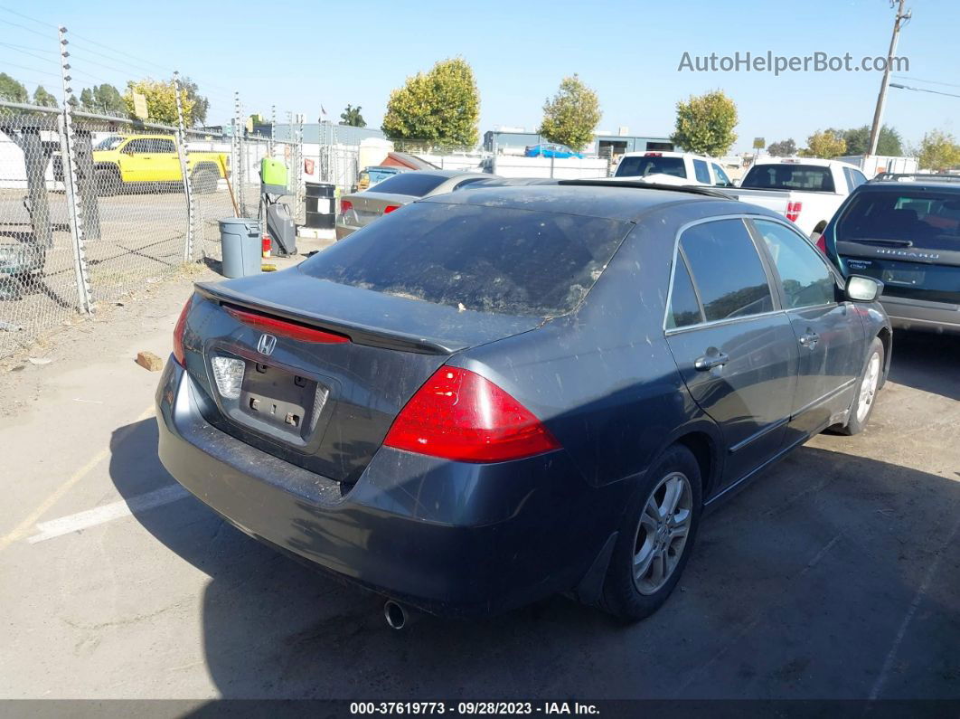 2007 Honda Accord Sdn Ex/ex-l Темно-синий vin: 1HGCM56707A156922