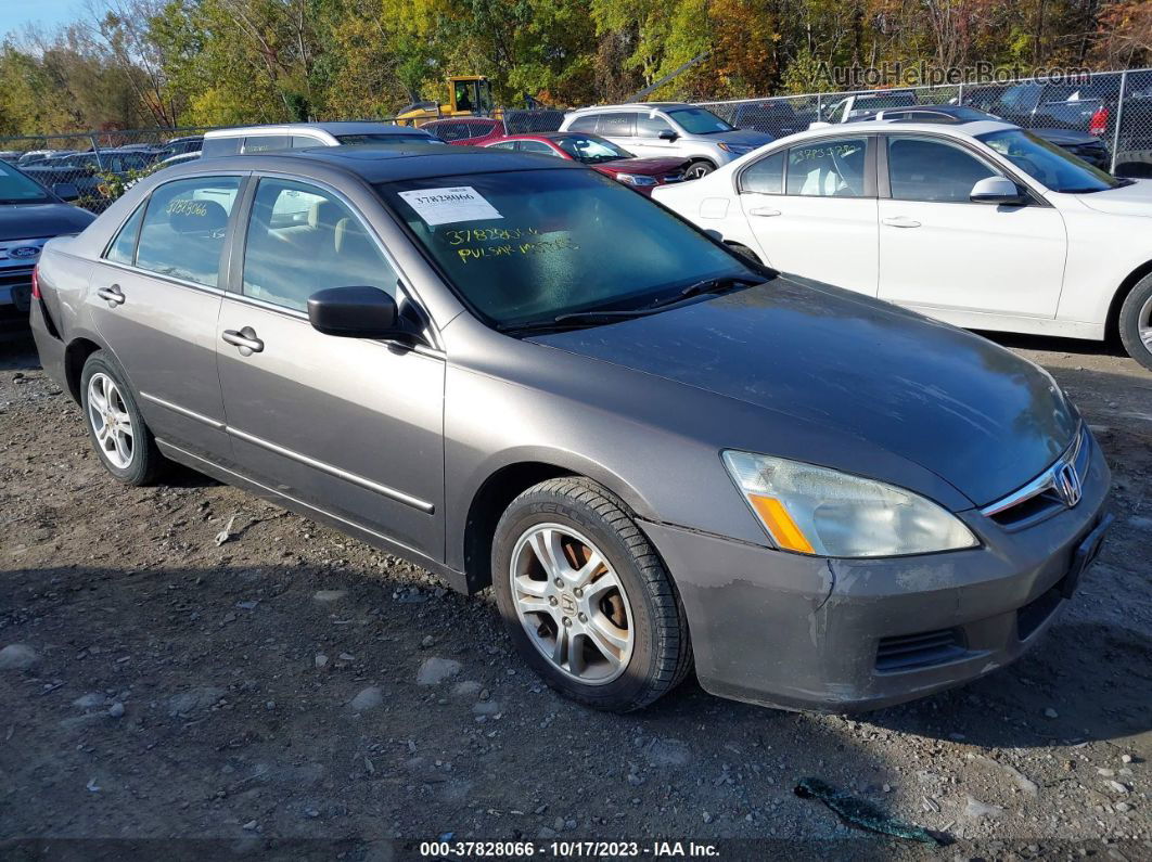 2007 Honda Accord Sdn Ex/ex-l Gray vin: 1HGCM56707A170772