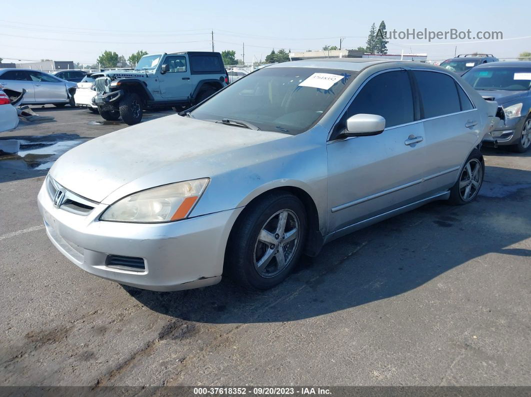 2007 Honda Accord 2.4 Ex Silver vin: 1HGCM56707A172957