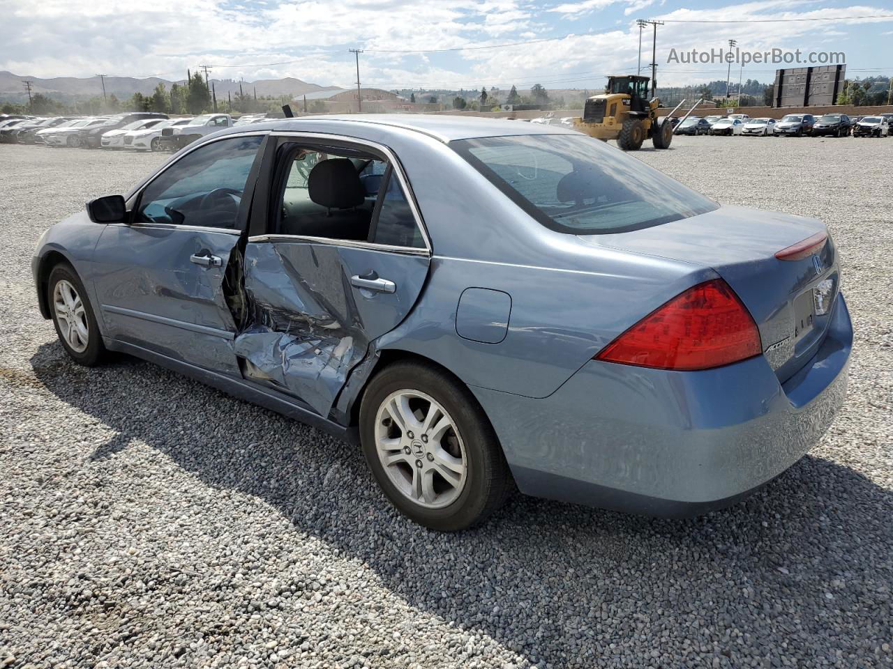 2007 Honda Accord Ex Blue vin: 1HGCM56717A037289