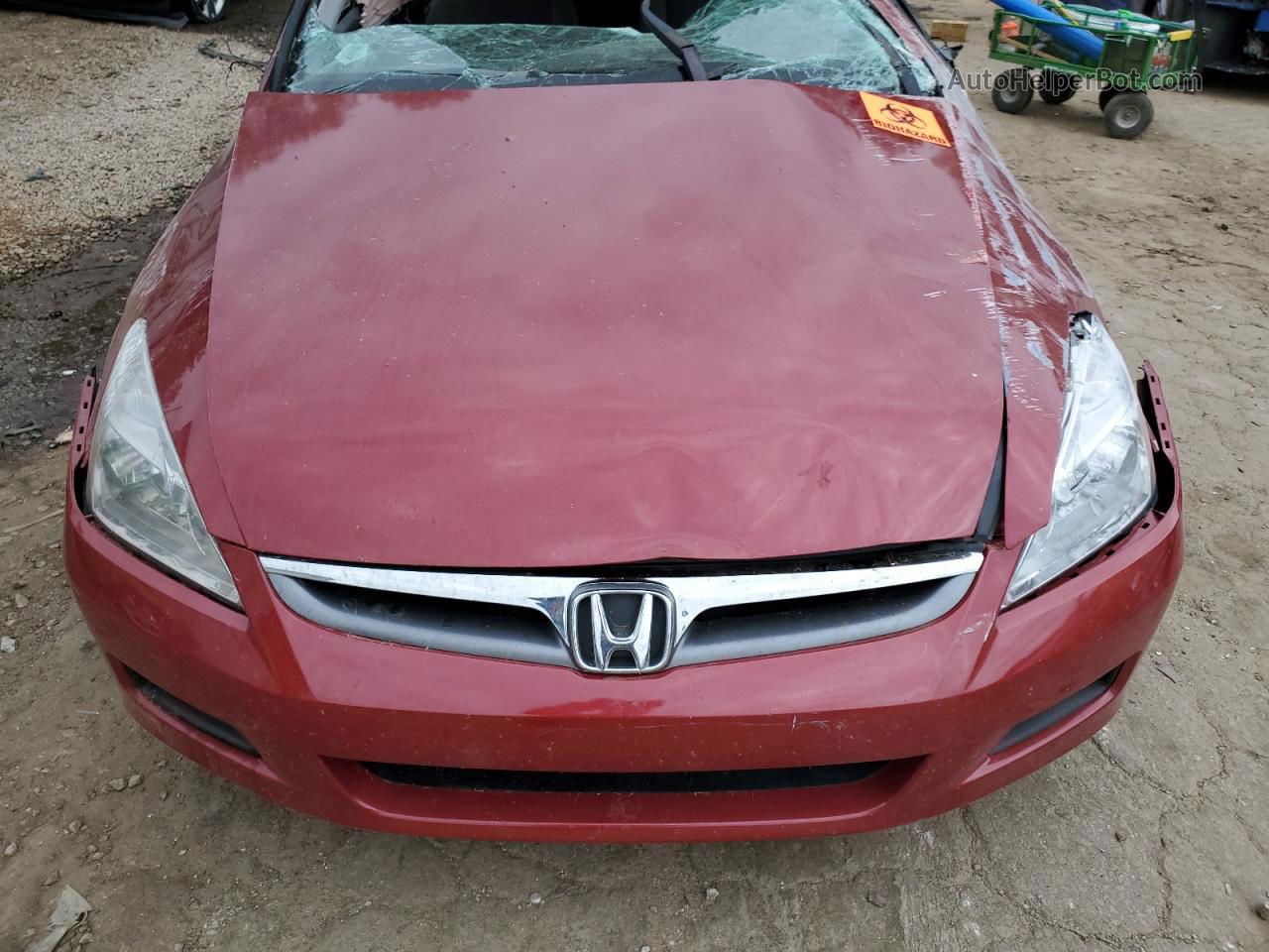 2007 Honda Accord Ex Maroon vin: 1HGCM56717A069465