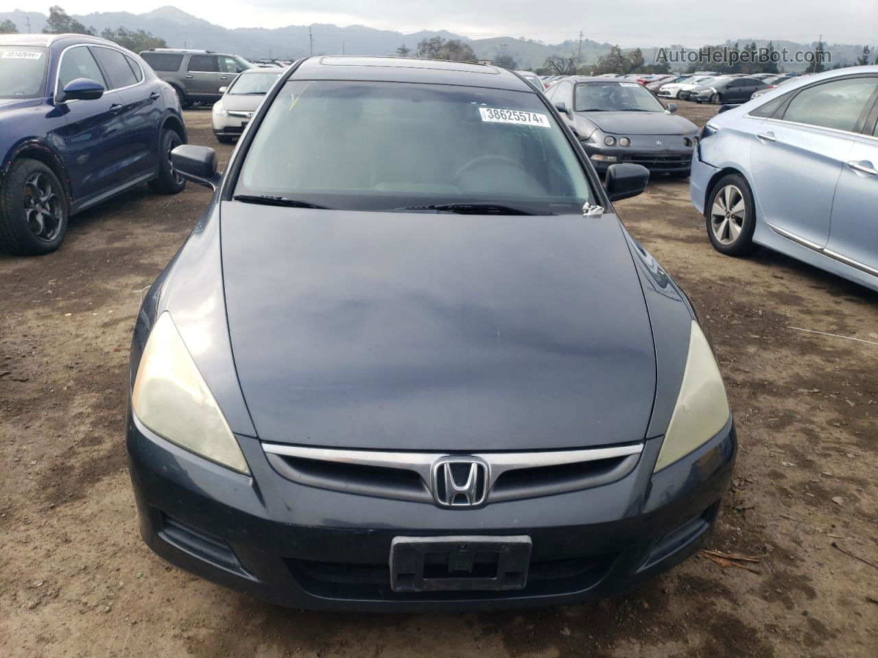 2007 Honda Accord Ex Blue vin: 1HGCM56717A089425