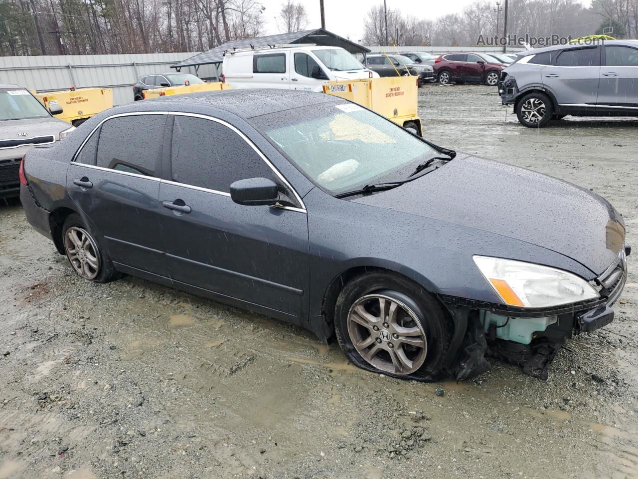 2007 Honda Accord Ex Gray vin: 1HGCM56737A154694