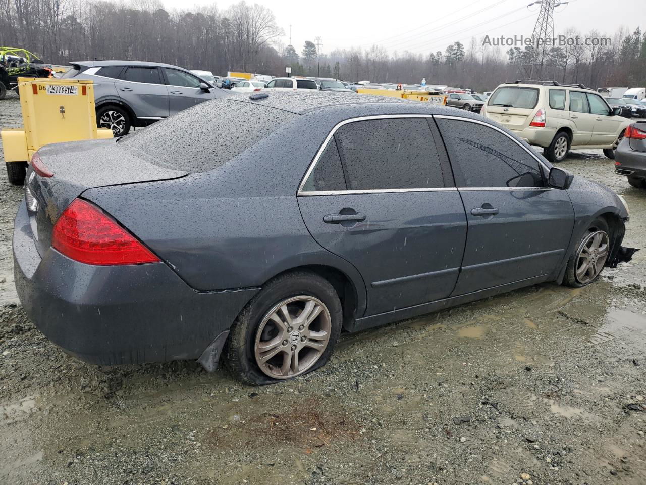 2007 Honda Accord Ex Gray vin: 1HGCM56737A154694