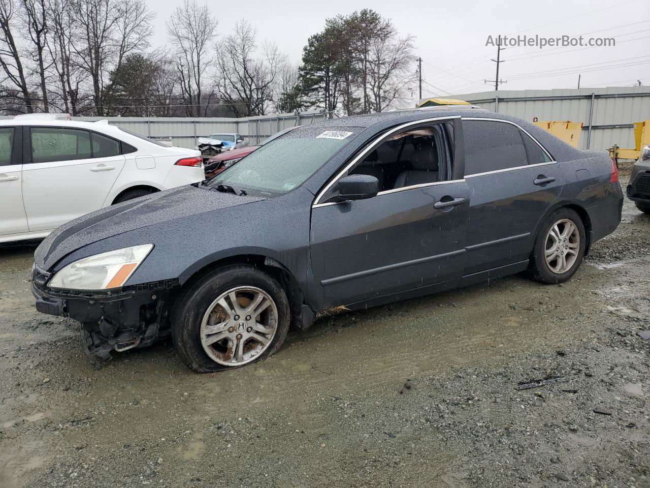 2007 Honda Accord Ex Gray vin: 1HGCM56737A154694