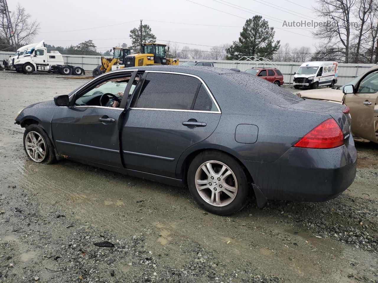 2007 Honda Accord Ex Gray vin: 1HGCM56737A154694