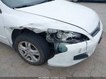 2007 Honda Accord 2.4 Ex Белый vin: 1HGCM56737A193916