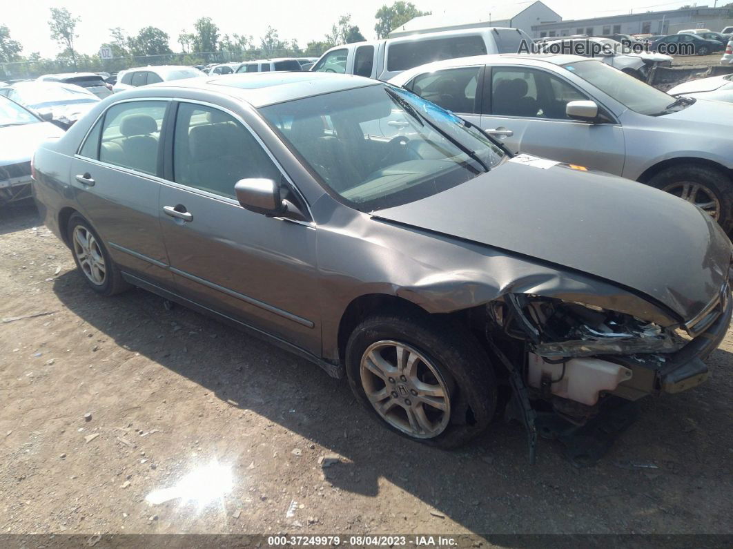 2007 Honda Accord Sdn Ex/ex-l Gray vin: 1HGCM56737A205014