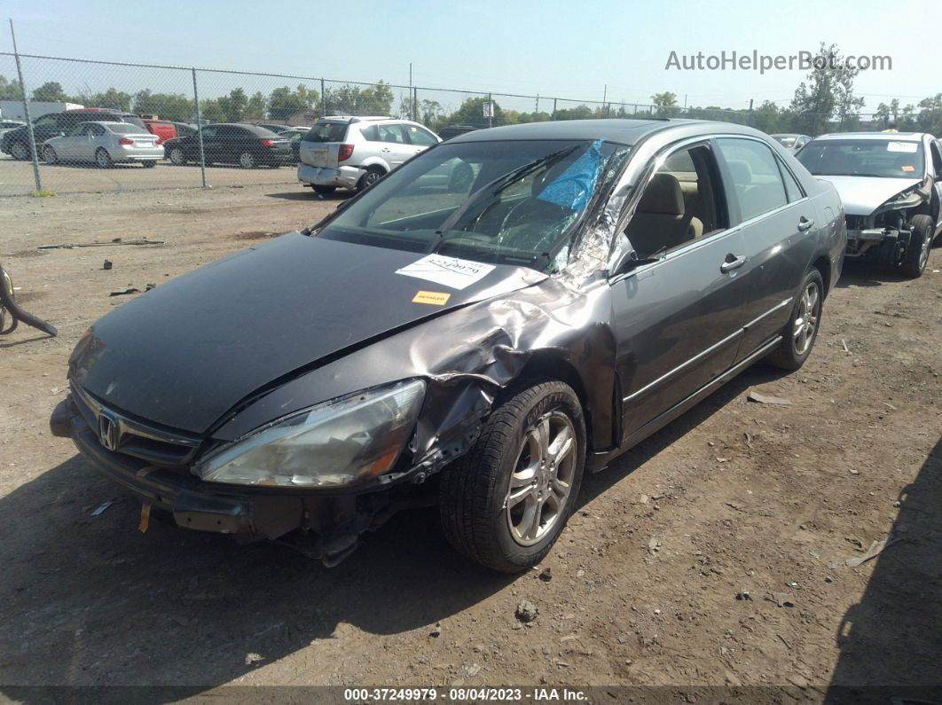 2007 Honda Accord Sdn Ex/ex-l Gray vin: 1HGCM56737A205014