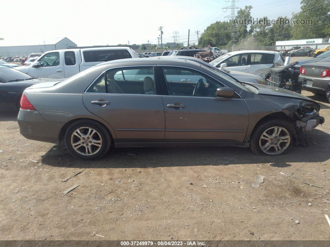 2007 Honda Accord Sdn Ex/ex-l Gray vin: 1HGCM56737A205014