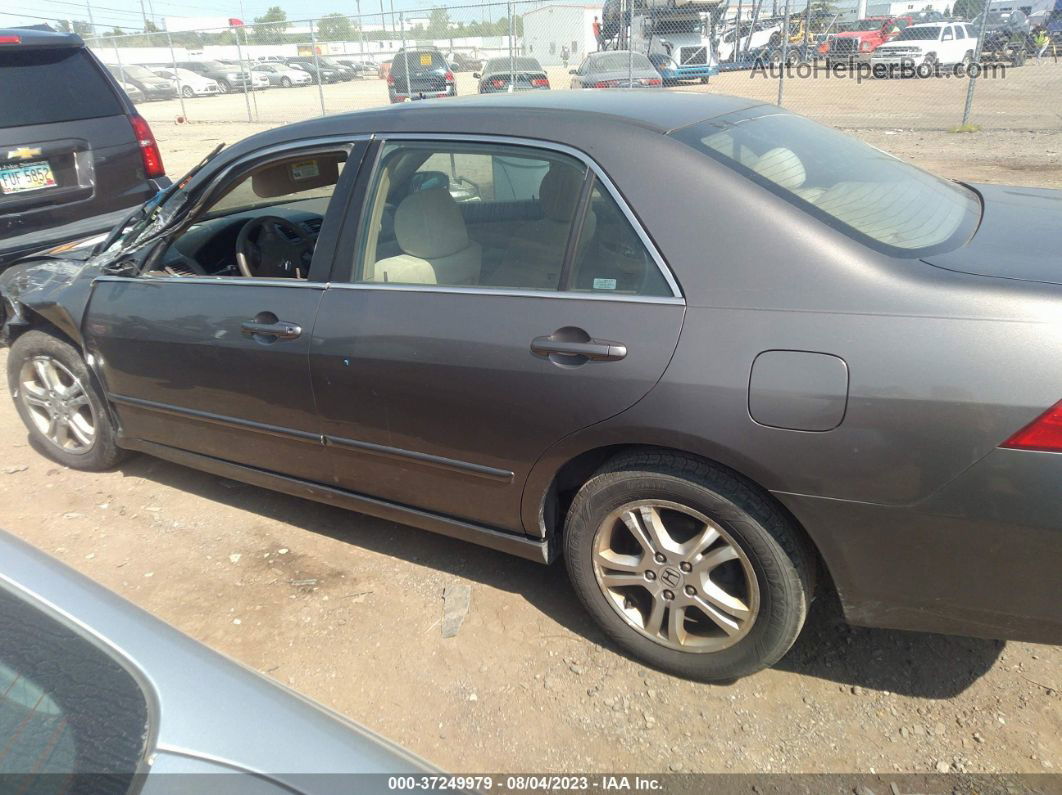 2007 Honda Accord Sdn Ex/ex-l Gray vin: 1HGCM56737A205014