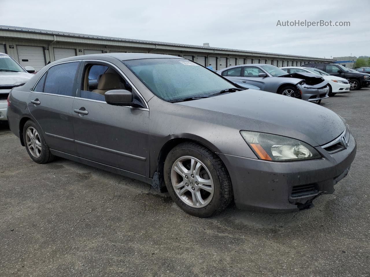 2007 Honda Accord Ex Tan vin: 1HGCM56747A053793