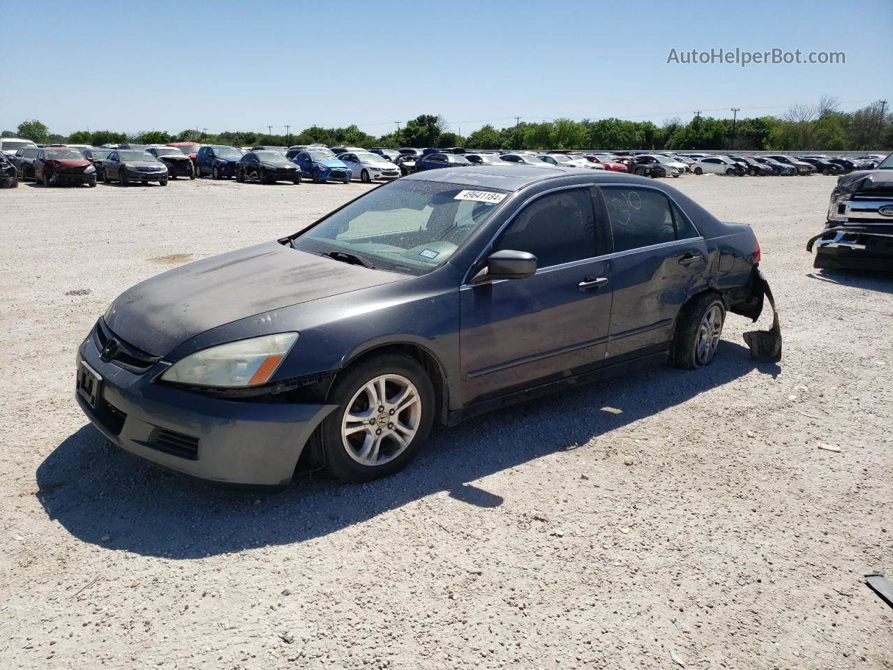 2007 Honda Accord Ex Gray vin: 1HGCM56747A064390