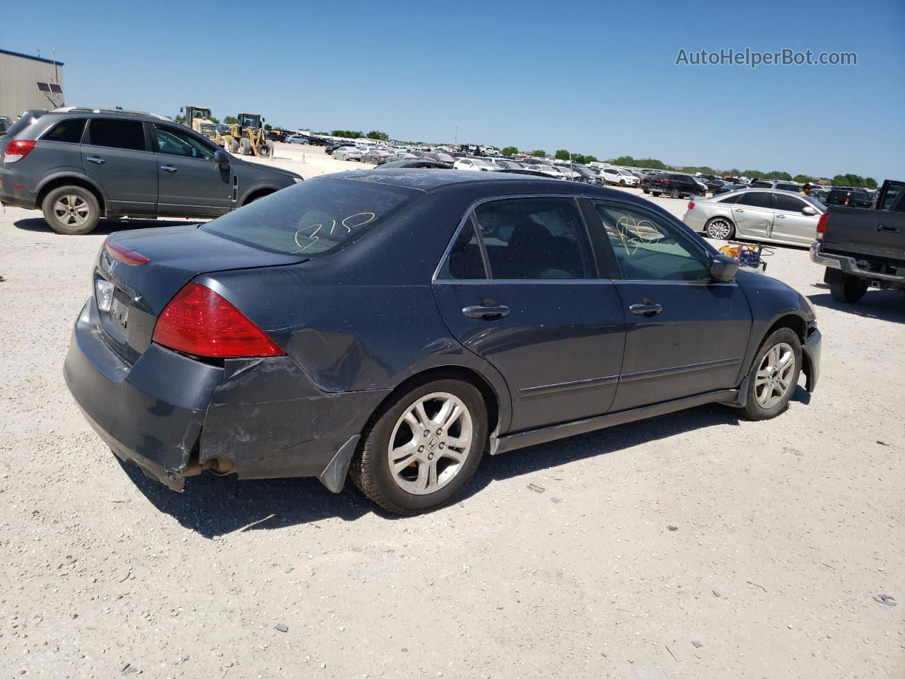 2007 Honda Accord Ex Gray vin: 1HGCM56747A064390