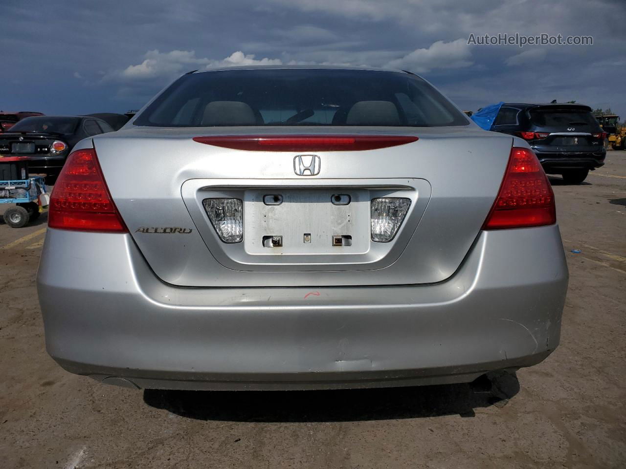 2007 Honda Accord Ex Silver vin: 1HGCM56747A100952