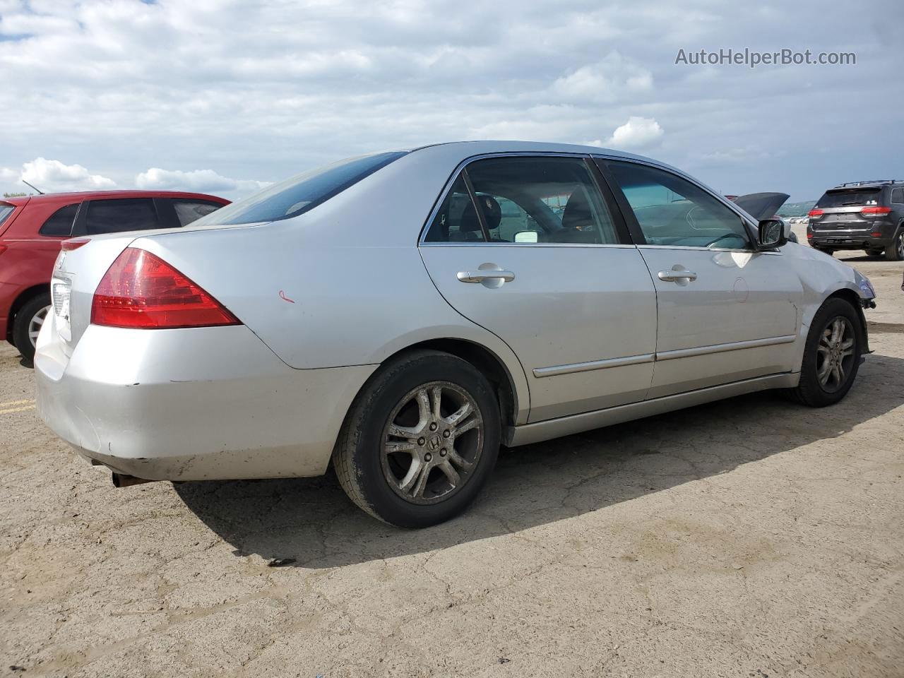 2007 Honda Accord Ex Silver vin: 1HGCM56747A100952