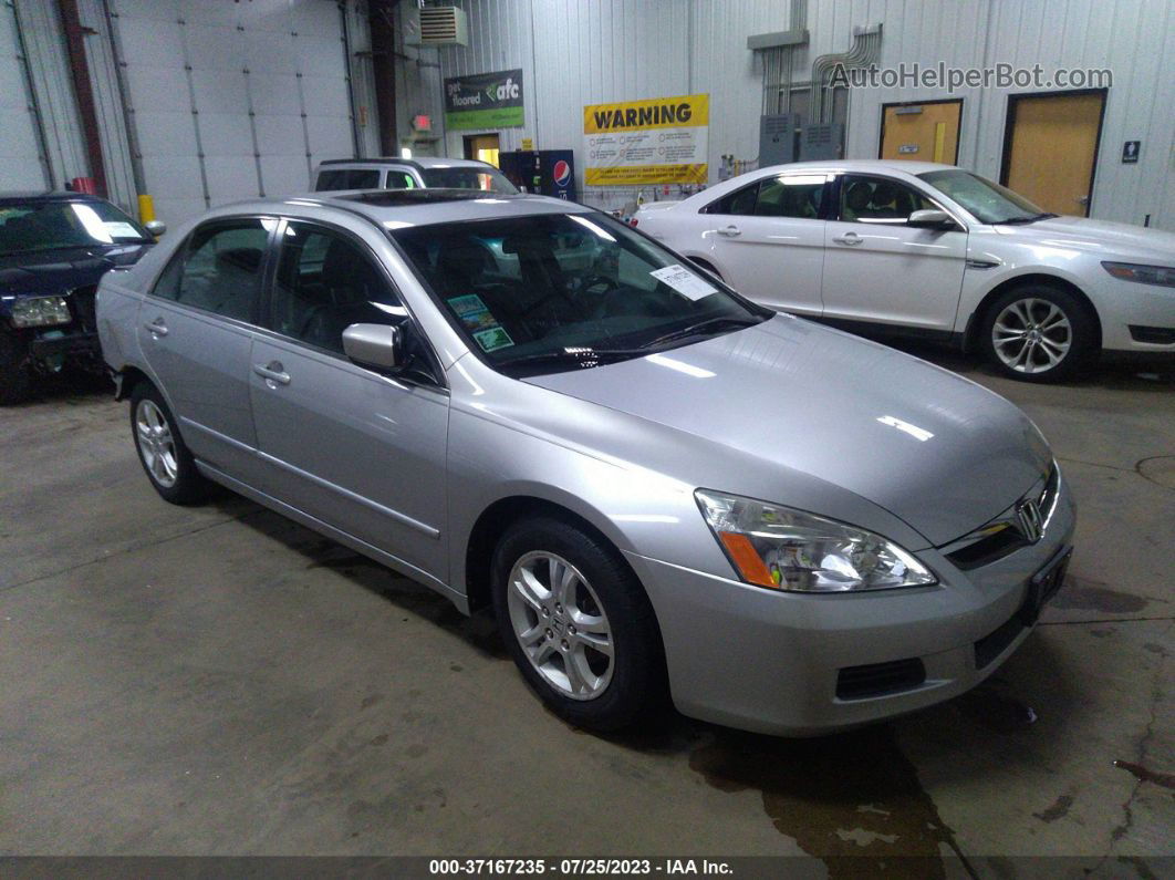 2007 Honda Accord 2.4 Ex Серебряный vin: 1HGCM56747A149813