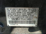 2005 Honda Accord Sdn Ex/ex-l With Navi Black vin: 1HGCM56765A034692