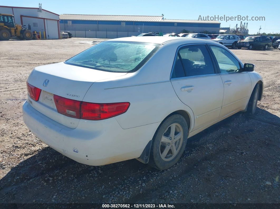 2005 Honda Accord Sdn Ex/ex-l With Navi White vin: 1HGCM56765A152435