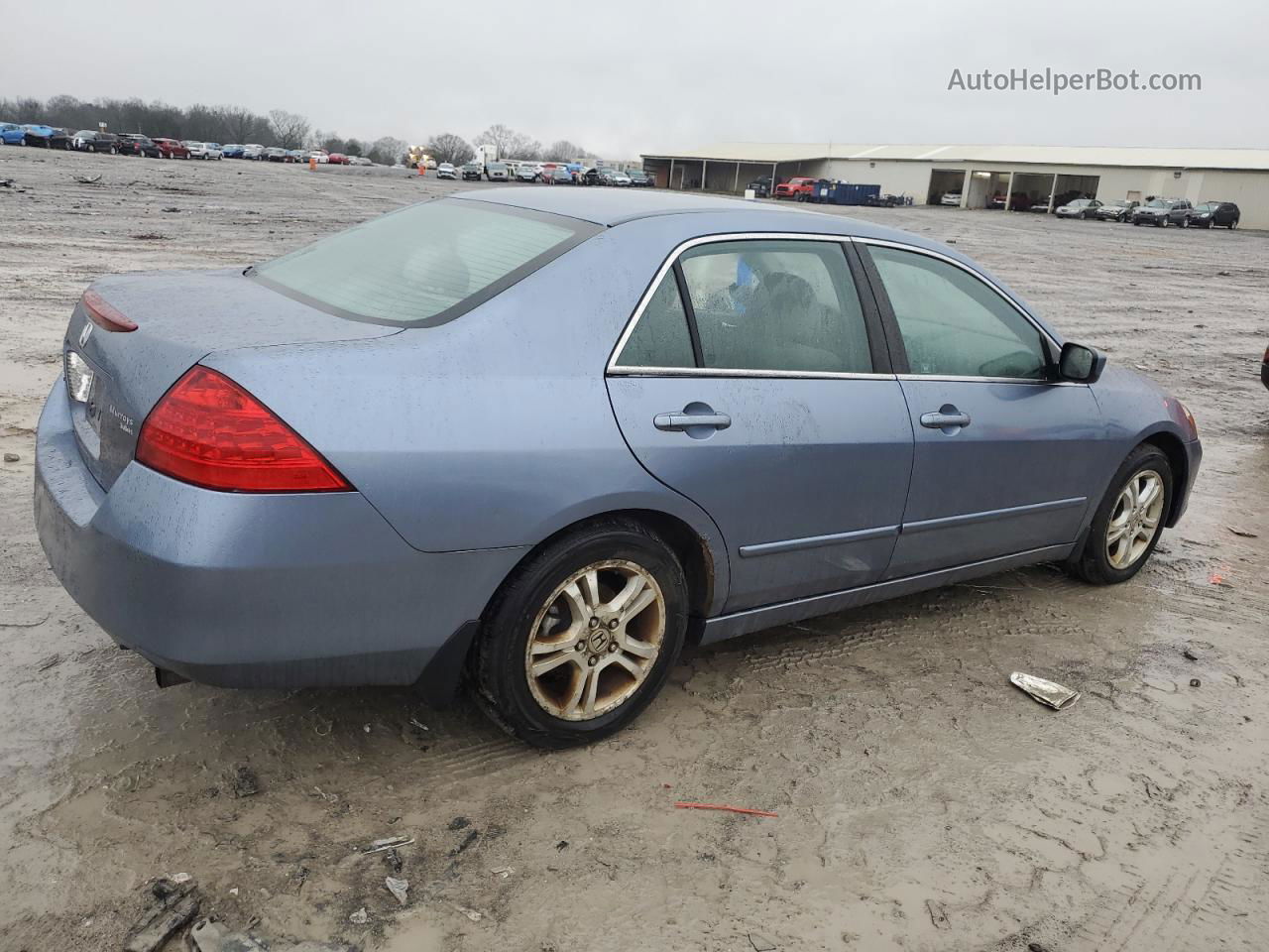 2007 Honda Accord Ex Blue vin: 1HGCM56767A181646