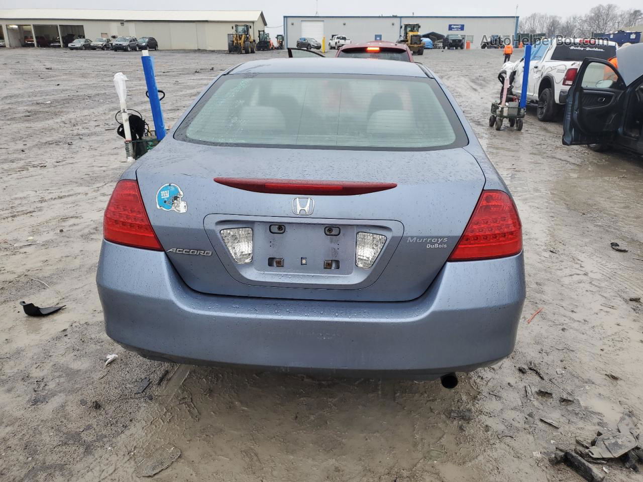 2007 Honda Accord Ex Blue vin: 1HGCM56767A181646