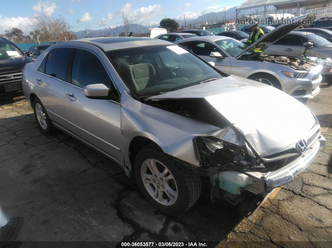 2007 Honda Accord 2.4 Ex Silver vin: 1HGCM56777A096587