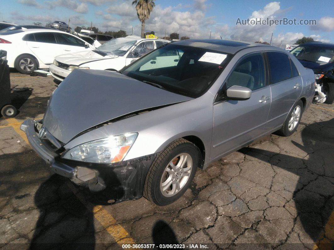 2007 Honda Accord 2.4 Ex Silver vin: 1HGCM56777A096587