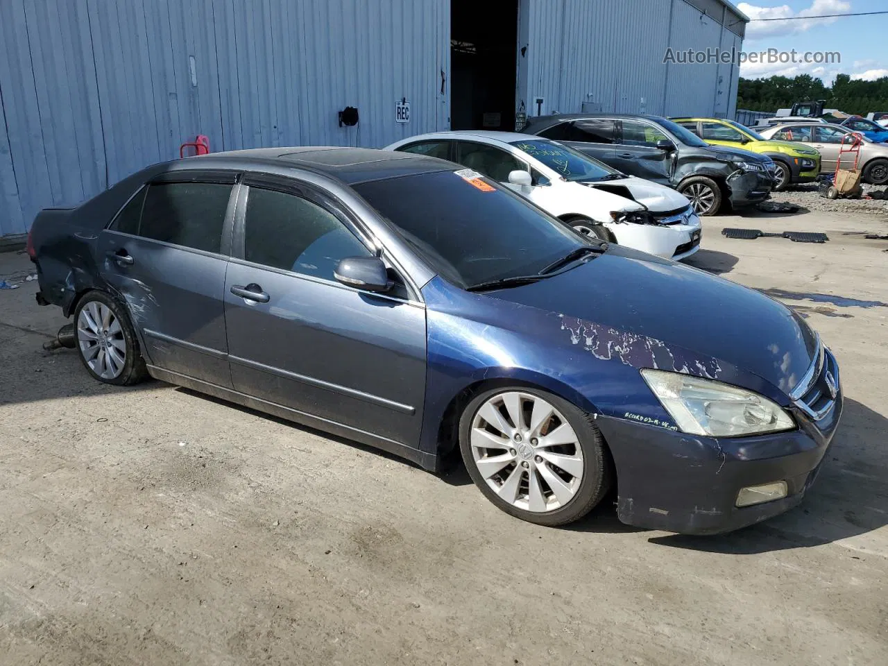 2007 Honda Accord Ex Gray vin: 1HGCM56777A141348