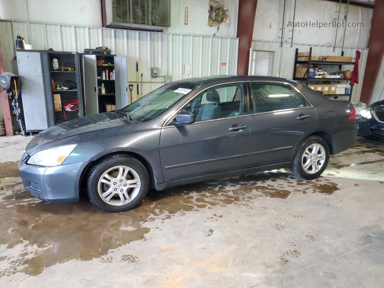 2007 Honda Accord Ex Gray vin: 1HGCM56777A228487