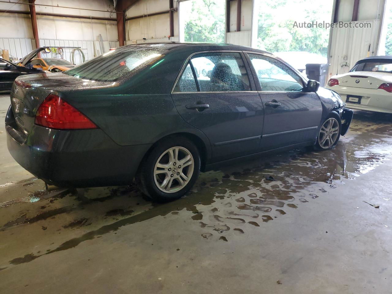 2007 Honda Accord Ex Gray vin: 1HGCM56777A228487