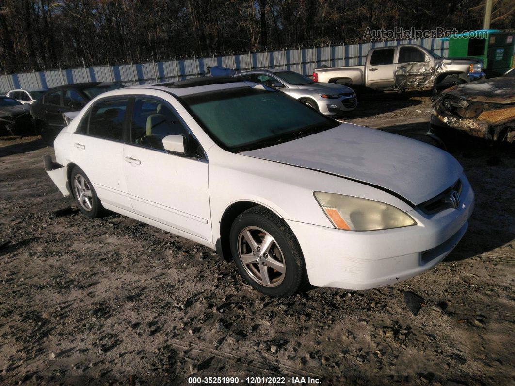 2005 Honda Accord 2.4 Ex White vin: 1HGCM56785A023080