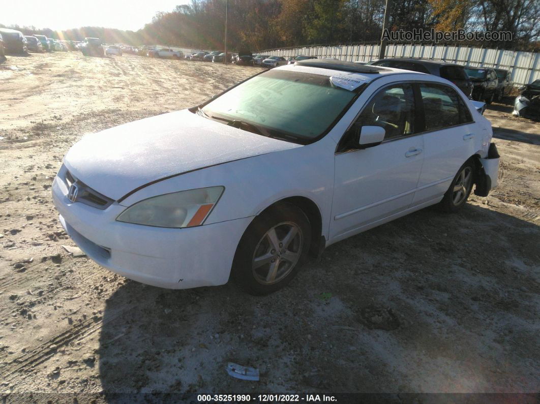 2005 Honda Accord 2.4 Ex White vin: 1HGCM56785A023080