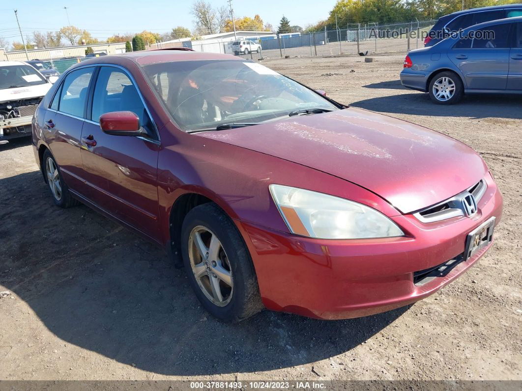 2005 Honda Accord 2.4 Ex Red vin: 1HGCM56785A042213