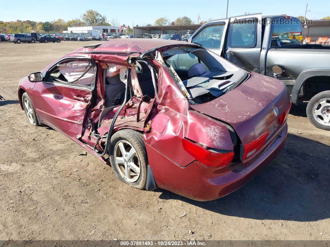 2005 Honda Accord 2.4 Ex Red vin: 1HGCM56785A042213